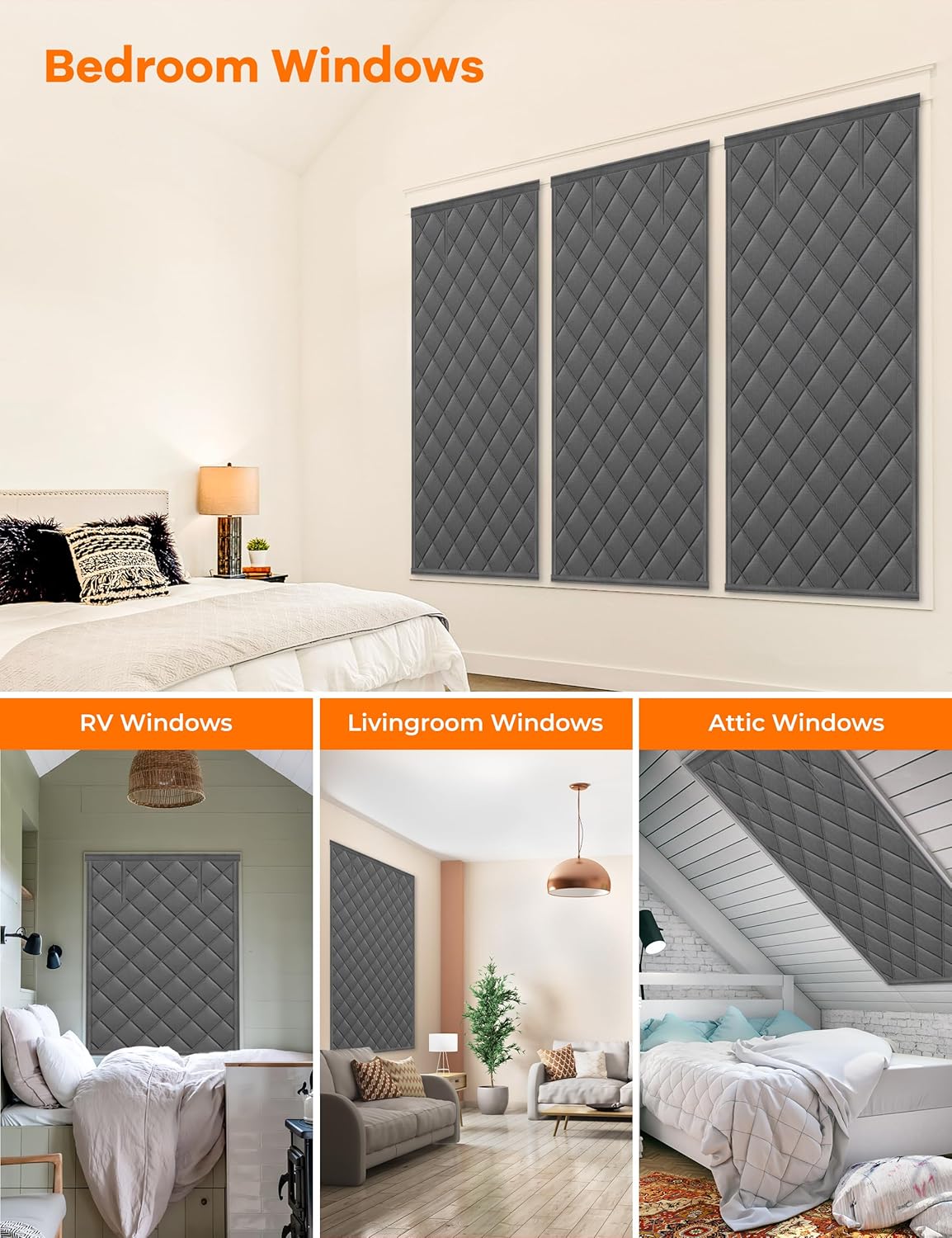 Magnetic Thermal Insulated Door Curtain - Windproof Privacy Light Blocker for Home Garage Shop
