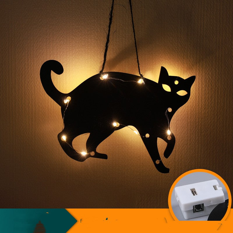 Halloween LED Decorative Lights with Luminescent Spider & Themed Models - Home Decor Lamp