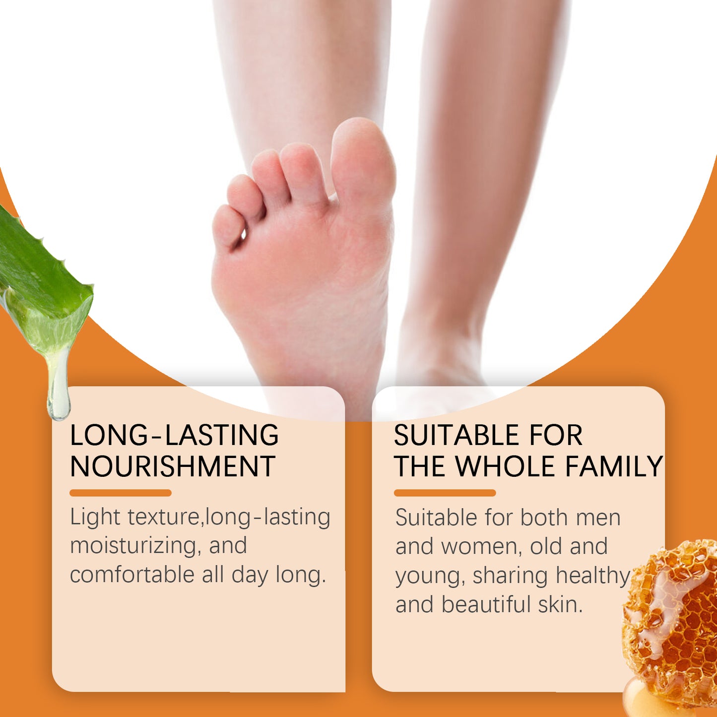 Honey Foot Moisturizing Repair Cream - Cracked Heel & Dry Skin Treatment