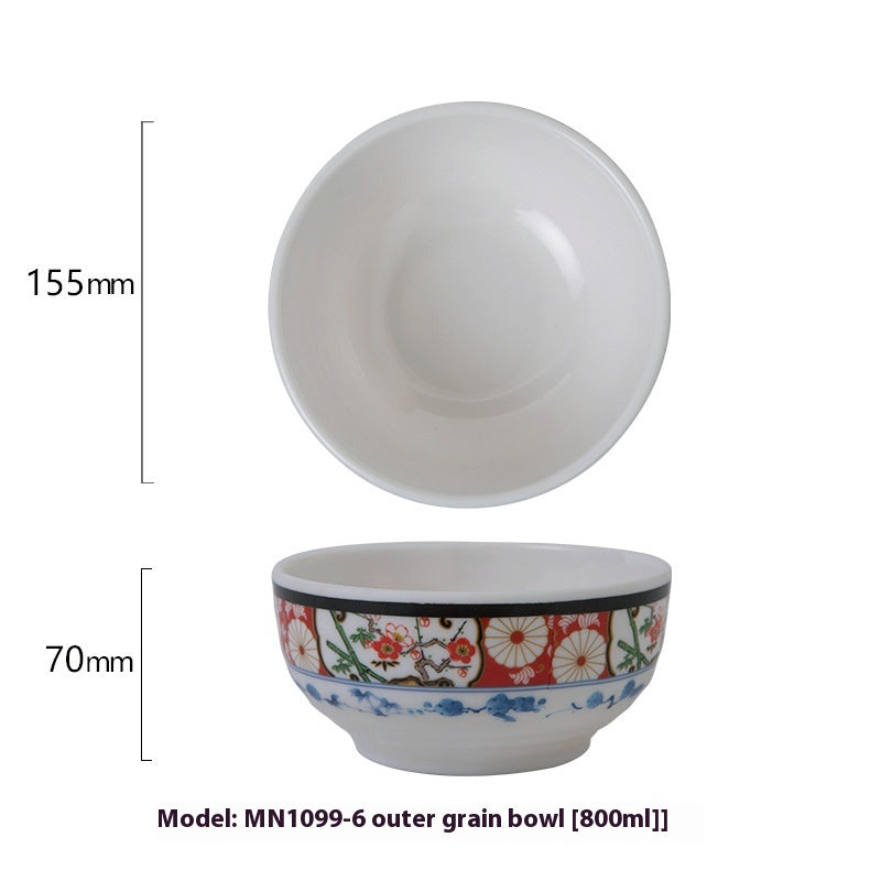 Japanese Cow-Shaped Porcelain Bowl Set for Kitchen & Dining