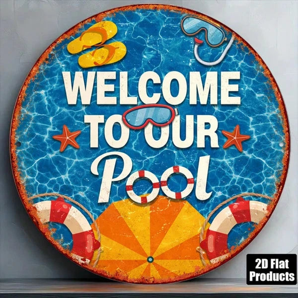 Metal Tin Wall Decoration Sign - 20 cm x 20 cm