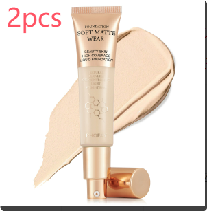 Full Coverage Liquid Foundation - Lightweight Oil-Controlling Makeup
