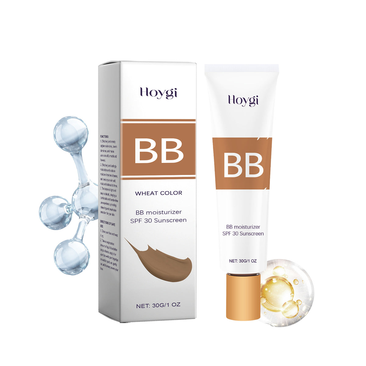 Lightweight Liquid Foundation Concealer BB Cream SPF Protection for All Skin Types