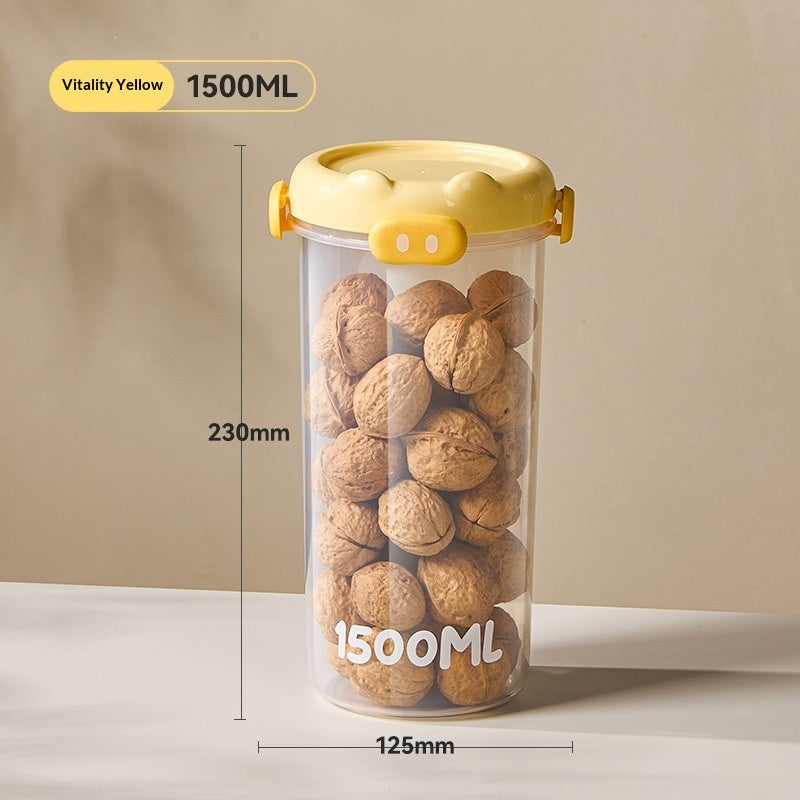 Clear Food Storage Jars for Grains and Cereals - Multiple Sizes