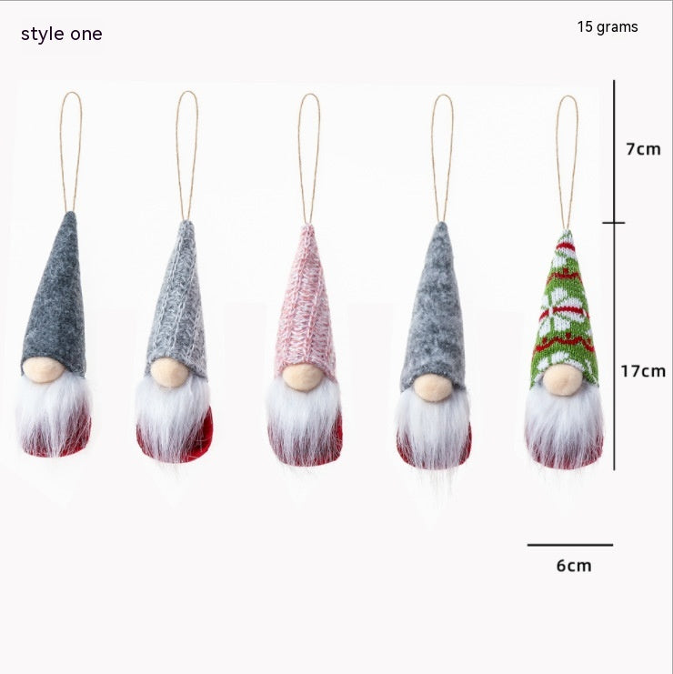 Christmas Wool Ornaments Set - Small Holiday Decor for Christmas Tree and Home
