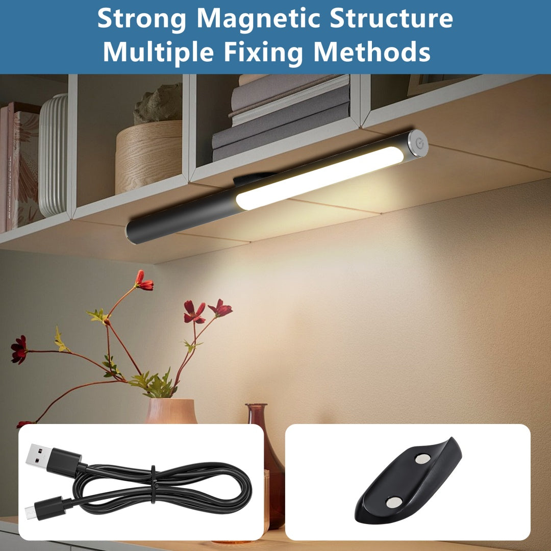 LED Desk Lamp Dimmable Reading Light with USB Charging & 5 Modes - Black