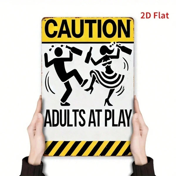 Metal Tin Sign Wall Decoration - 20 cm x 20 cm