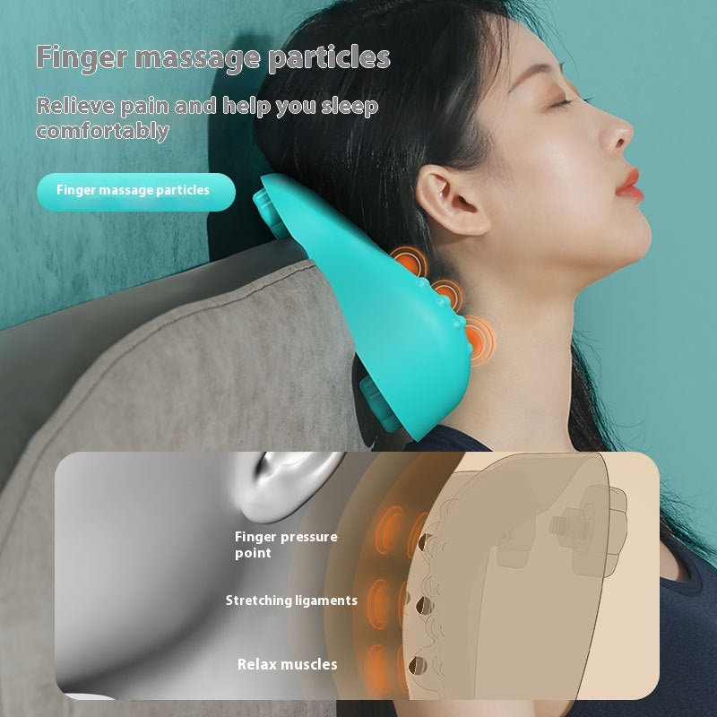 Adjustable Cervical Massage Pillow with Magnet Therapy - Neck Support Cushion