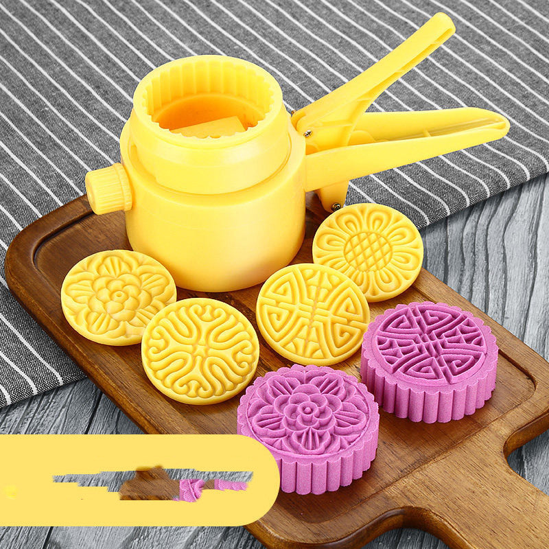 Moon Cake Mold Kit - Buckle Type Snow Skin Printing Tool for Traditional Mooncakes