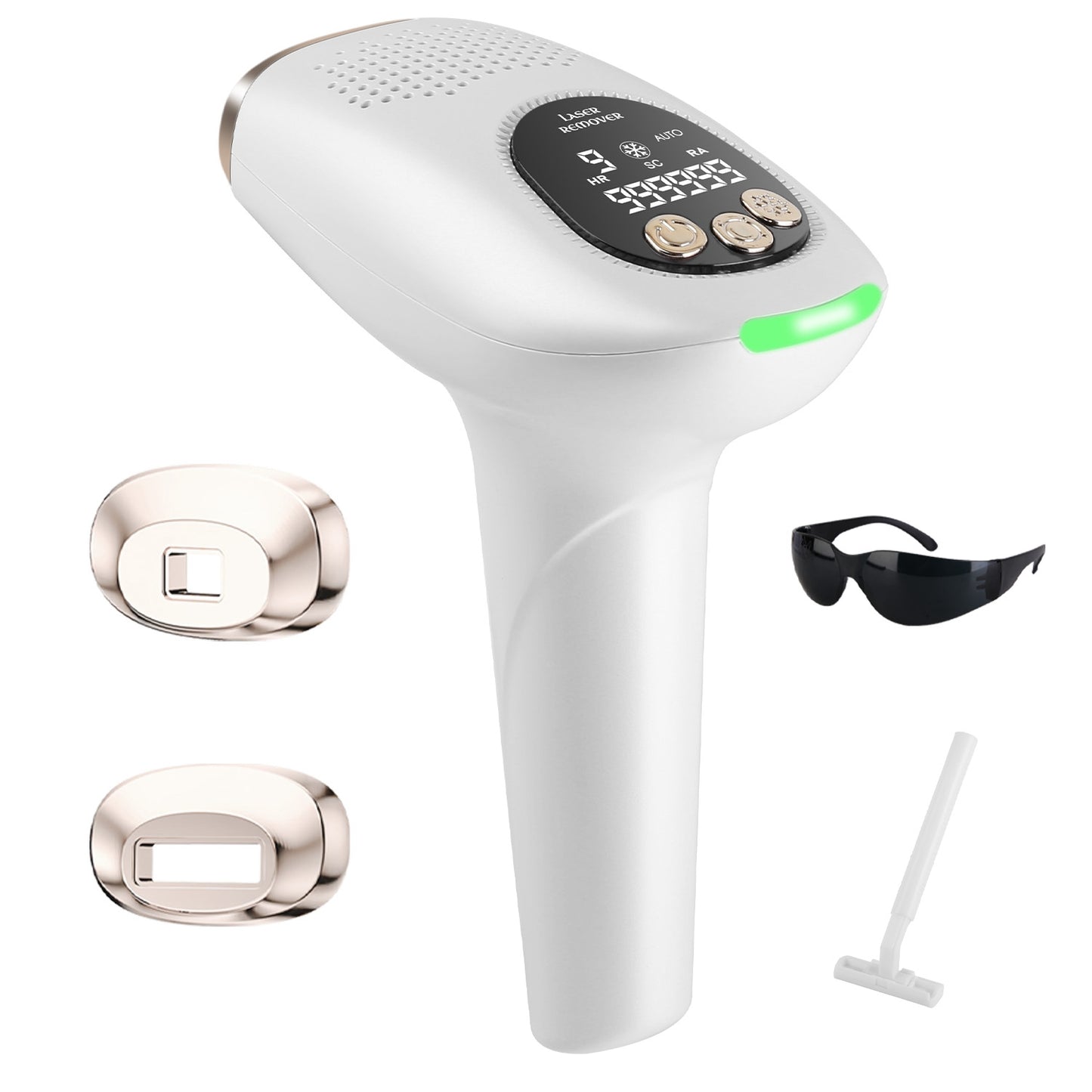 3-in-1 IPL Hair Removal Device with Ice Cooling, 9 Energy Levels & 999k Flashes