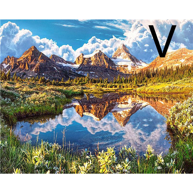 DIY Oil Painting Kit for Adults - Paint by Number Art Set, Multiple Sizes & Styles