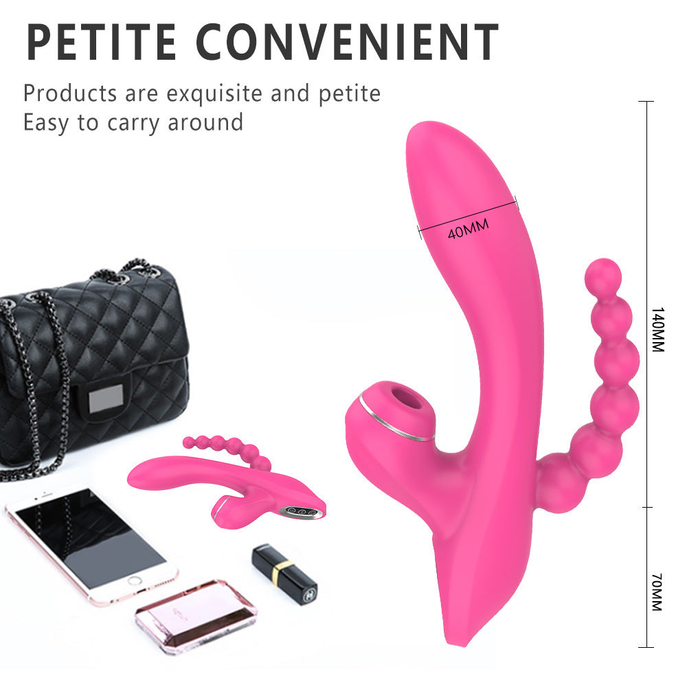 Multi-frequency Vibration Sucking Device for Women - Rechargeable Silicone Massager