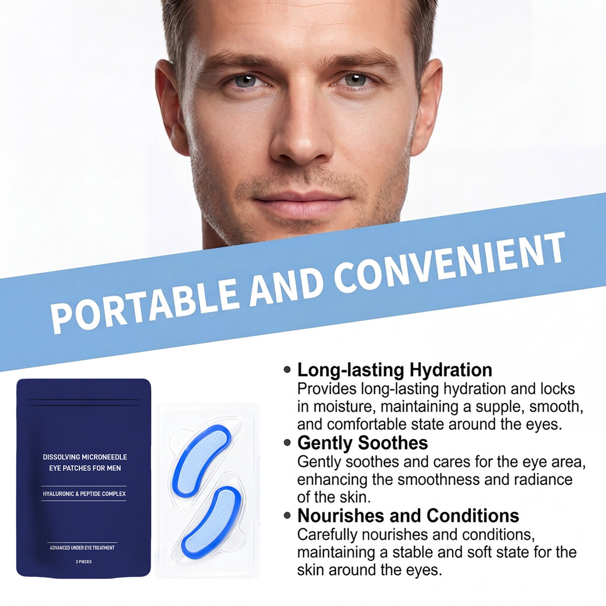 Men's Eye Mask - 2pcs