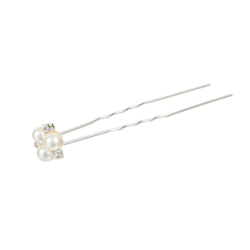 Elegant Handmade Pearl Crystal Hairpin for Bridal & Formal Hairstyles