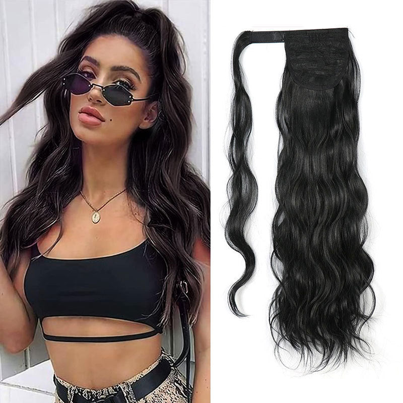 Curly Ponytail Hairpiece with Velcro Closure for Ladies - Multiple Colors