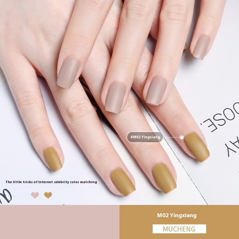 Durable Nail Polish - Waterproof, Quick-Drying, Frosted & Matte Styles