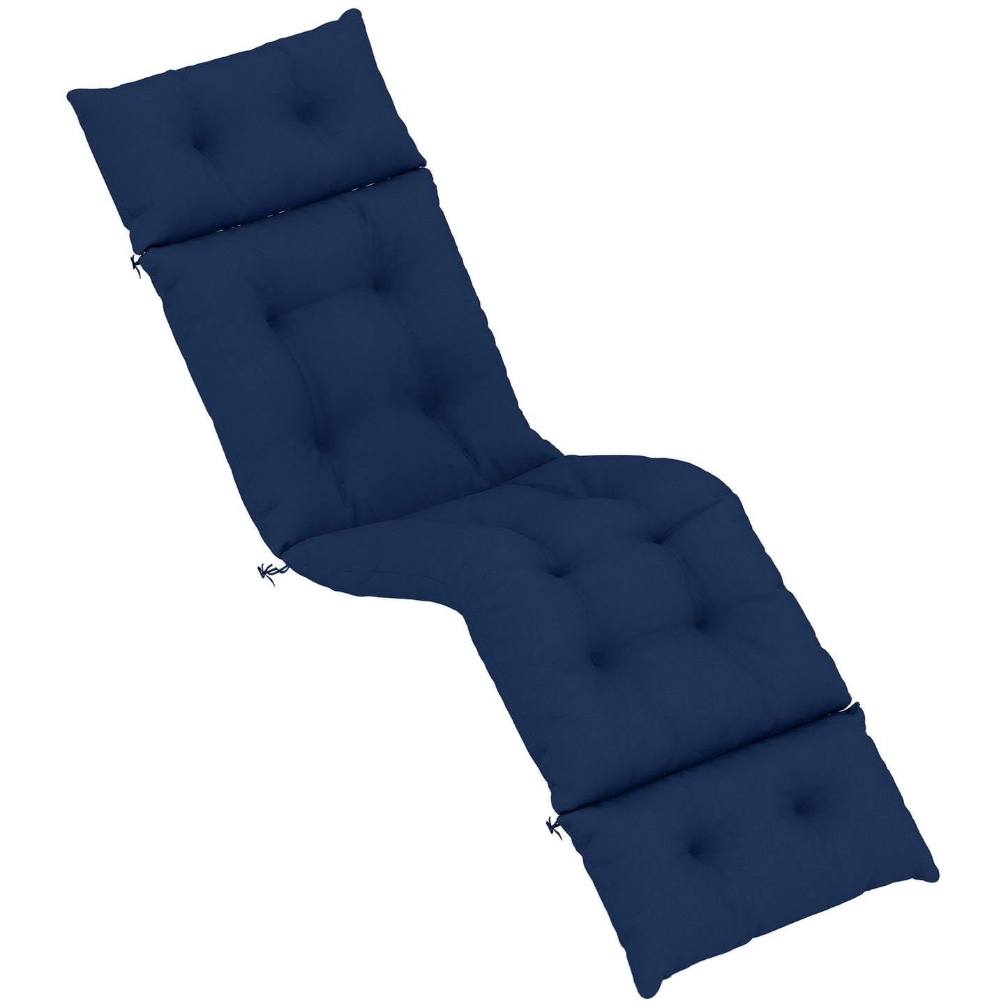 Outdoor Chaise Lounge Cushion - Navy Blue, 74.8" x 22" x 4"