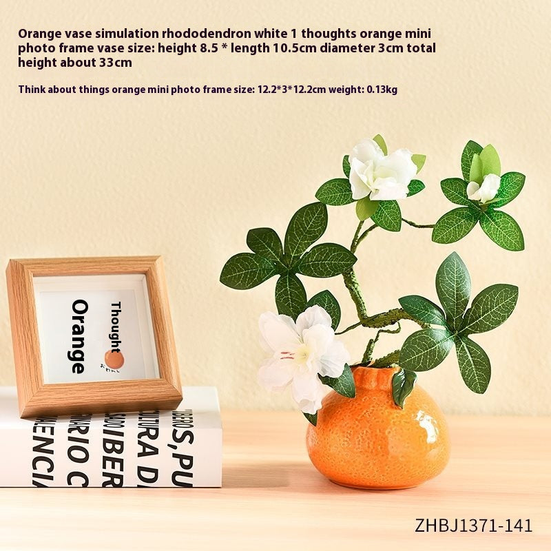 Small Ceramic Vase for Home Decor and Flower Arrangements