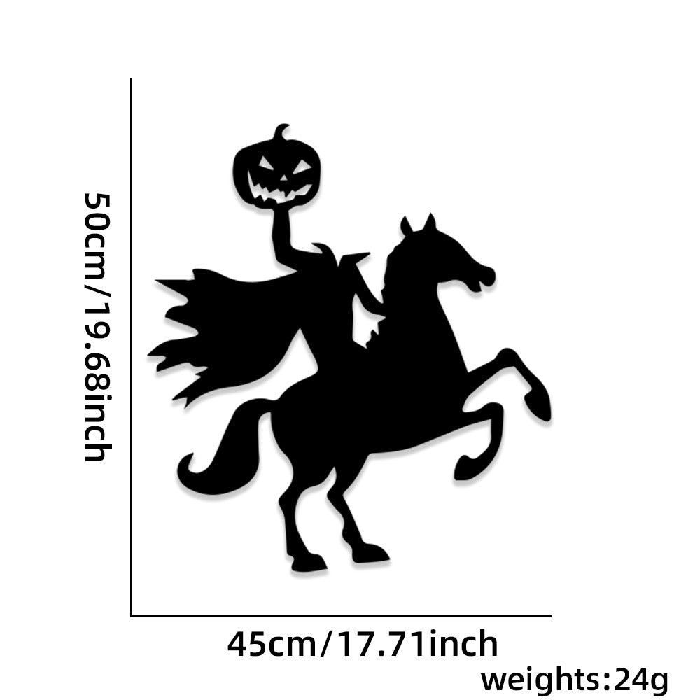 Halloween Door Decorations Skull Hand Pumpkin Felt Cloth Stickers Set