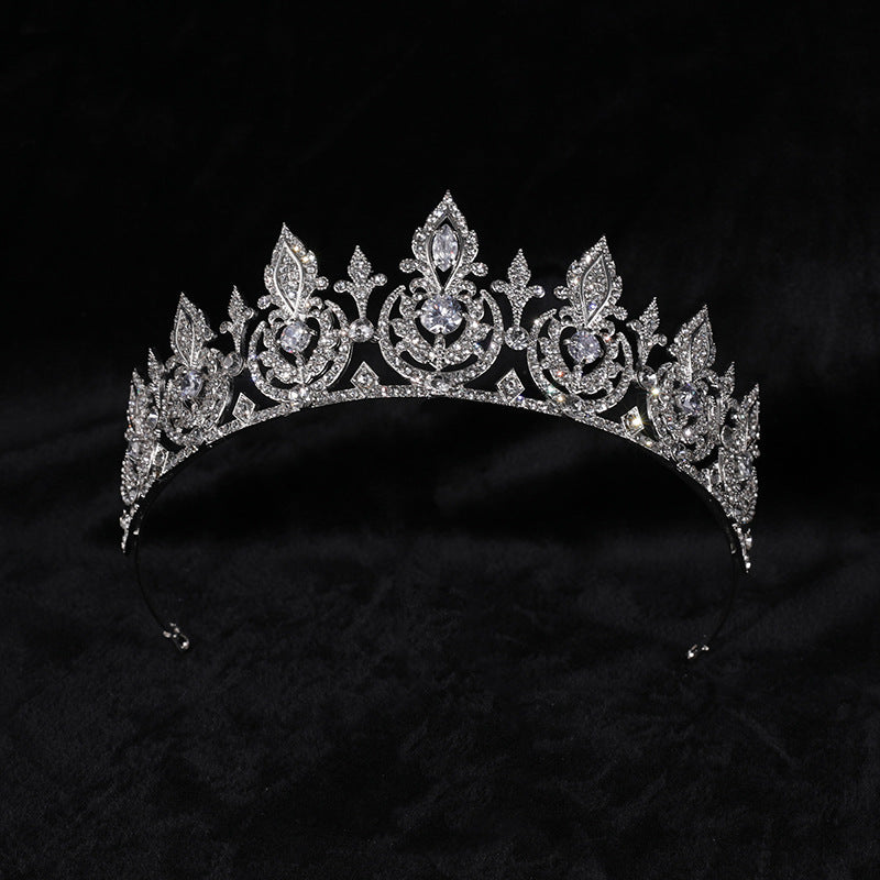 Zircon Crown Hair Accessory - Wedding