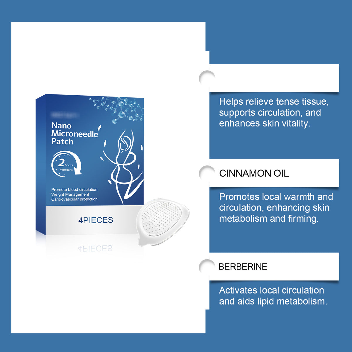 Body Skin Care Patch - 4 Piece Set