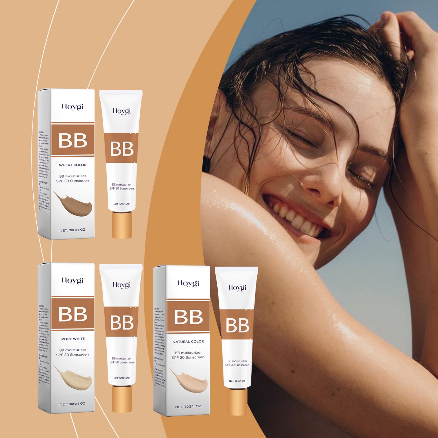 Lightweight Liquid Foundation Concealer BB Cream SPF Protection for All Skin Types
