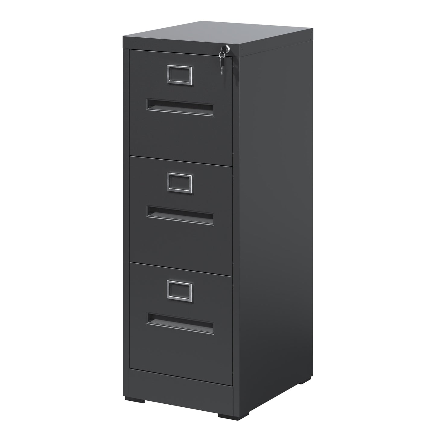 3 Drawer File Cabinet With Lock Metal Vertical Office Home, A4 Legal