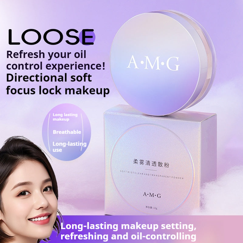 Oil Control Face Powder Makeup - Waterproof, Sweat-proof, Long-lasting, 10g
