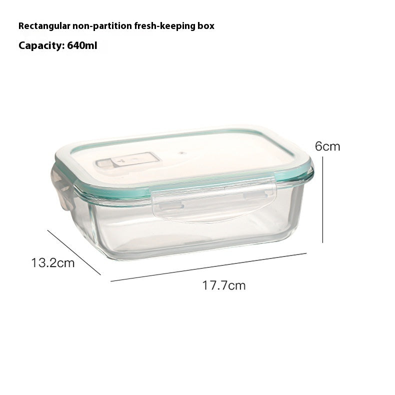 Glass Lunch Box Food Grade Sealed Container for Microwave Oven
