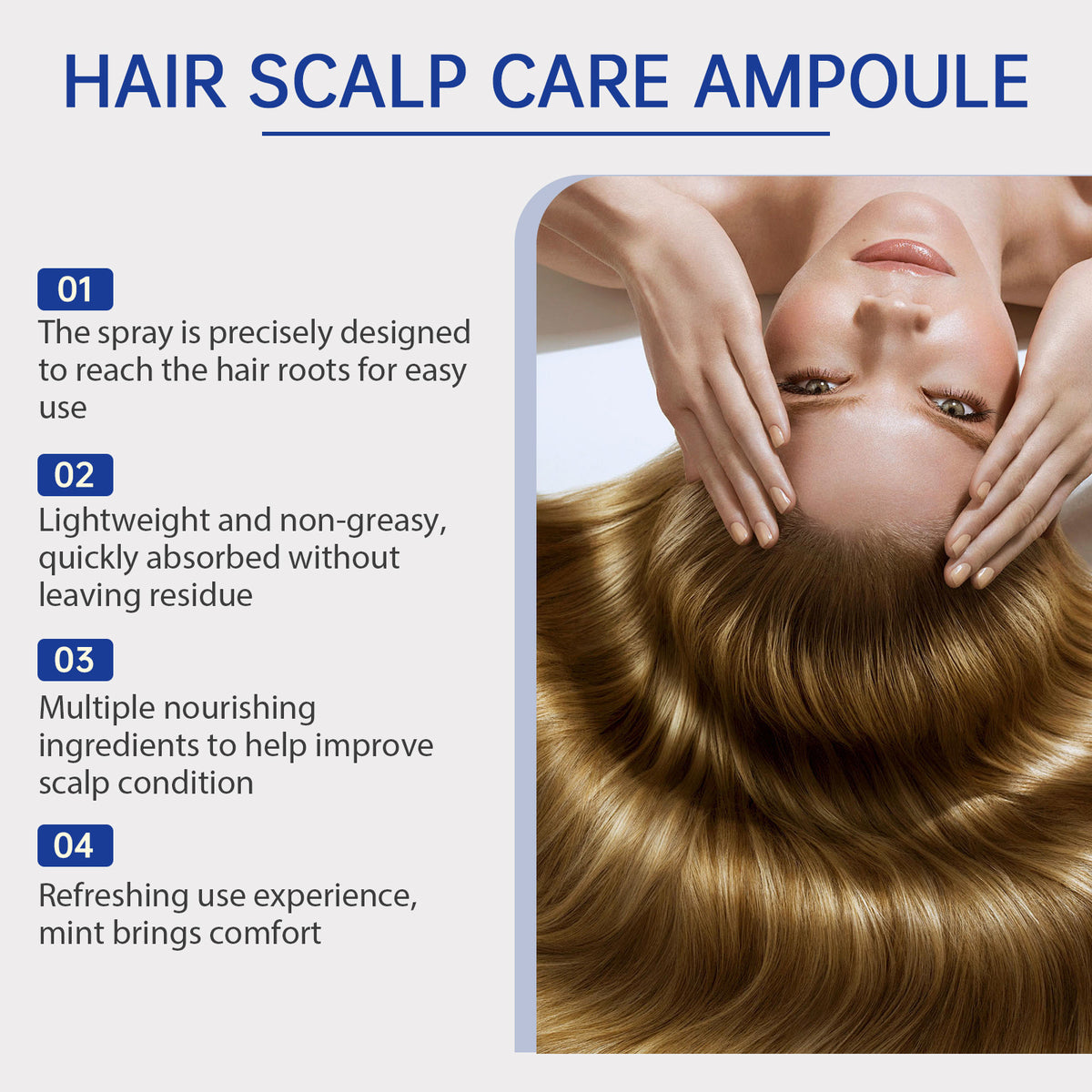 Gentle Nourishing Scalp Strong Hair Soft And Shiny Care Spray
