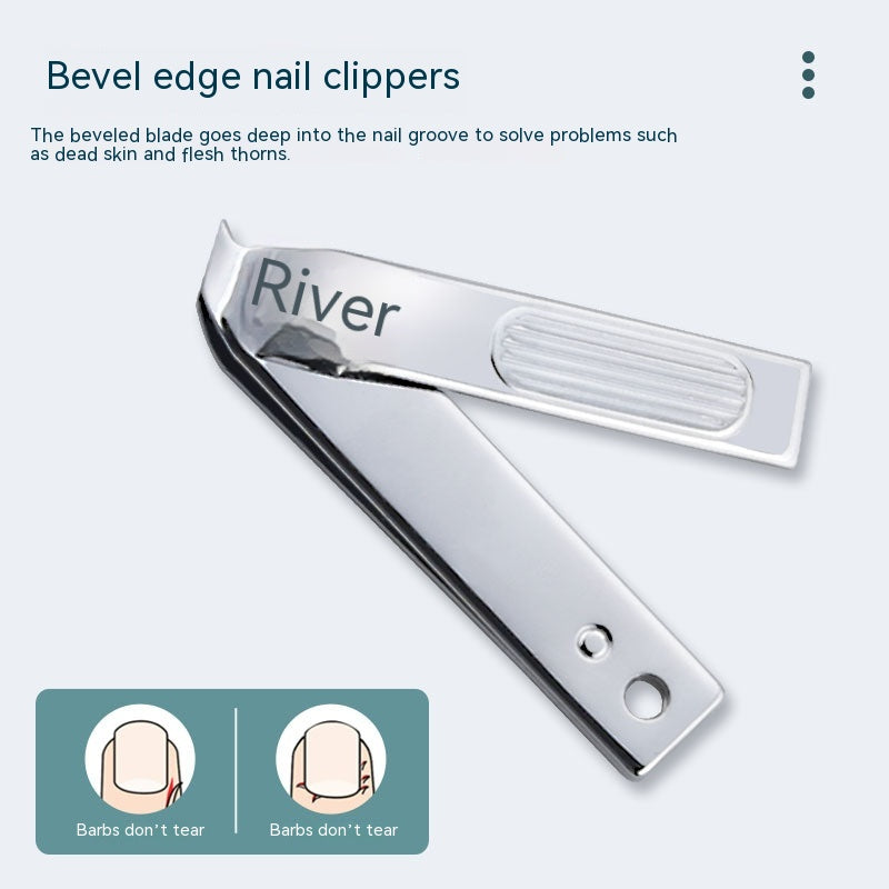 Stainless Steel Nail Clipper Set - 6-Piece Manicure Kit for Grooming