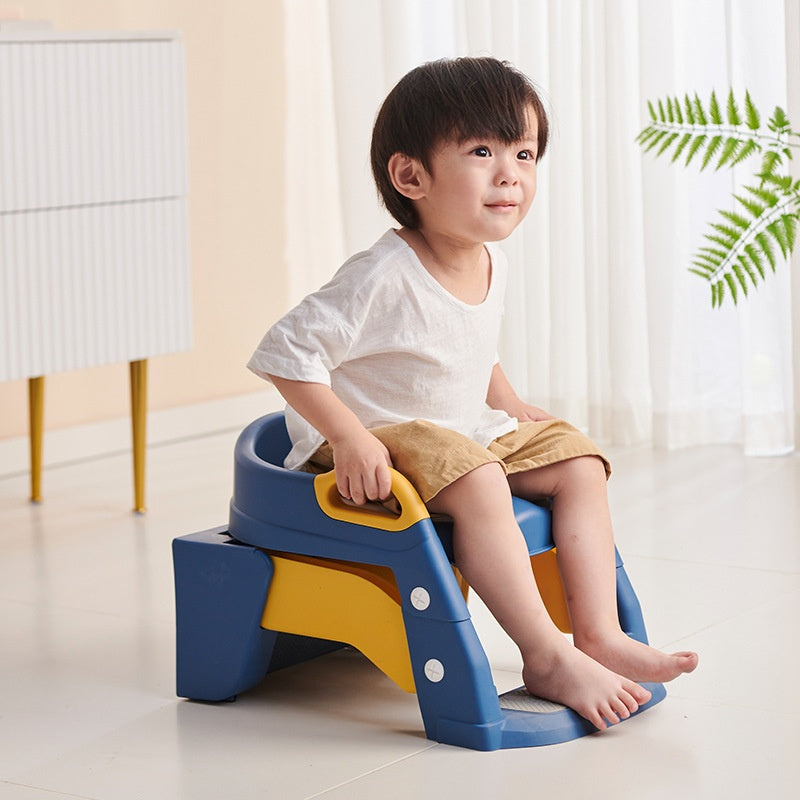 Two-in-One Baby Toilet Ladder with Stable Self-Contained Design - Multiple Colors