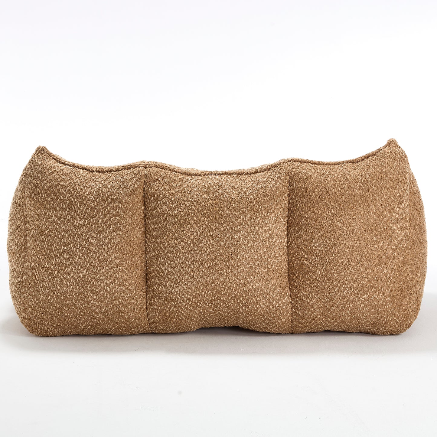 Comfortable Beanbag Chair for Two - Coffee Chenille Sofa