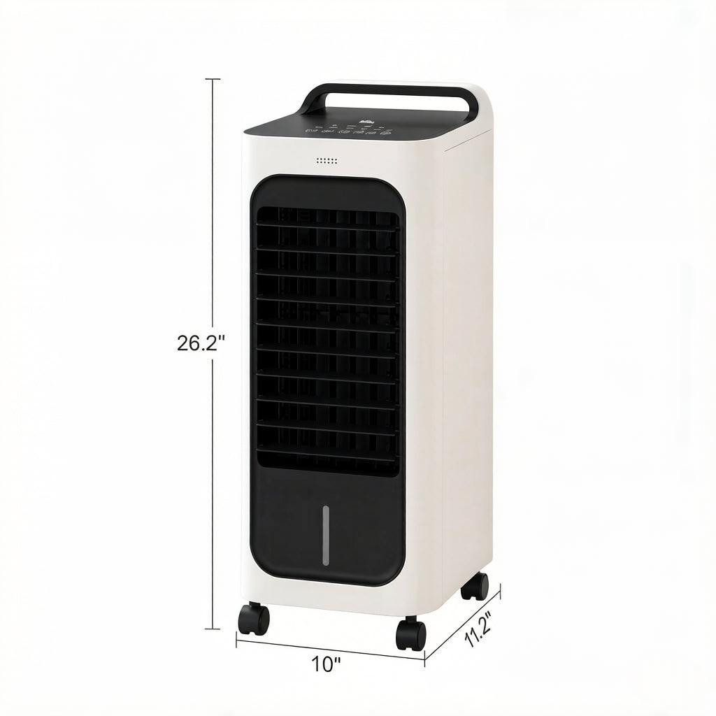 Portable Air Cooler with 3 Modes - White, Remote Control