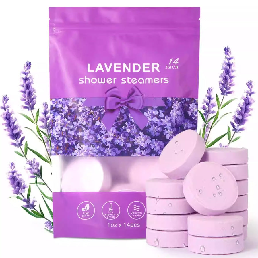 Lavender Shower Steamer with Essential Oil - Relaxing Aromatherapy 1PC