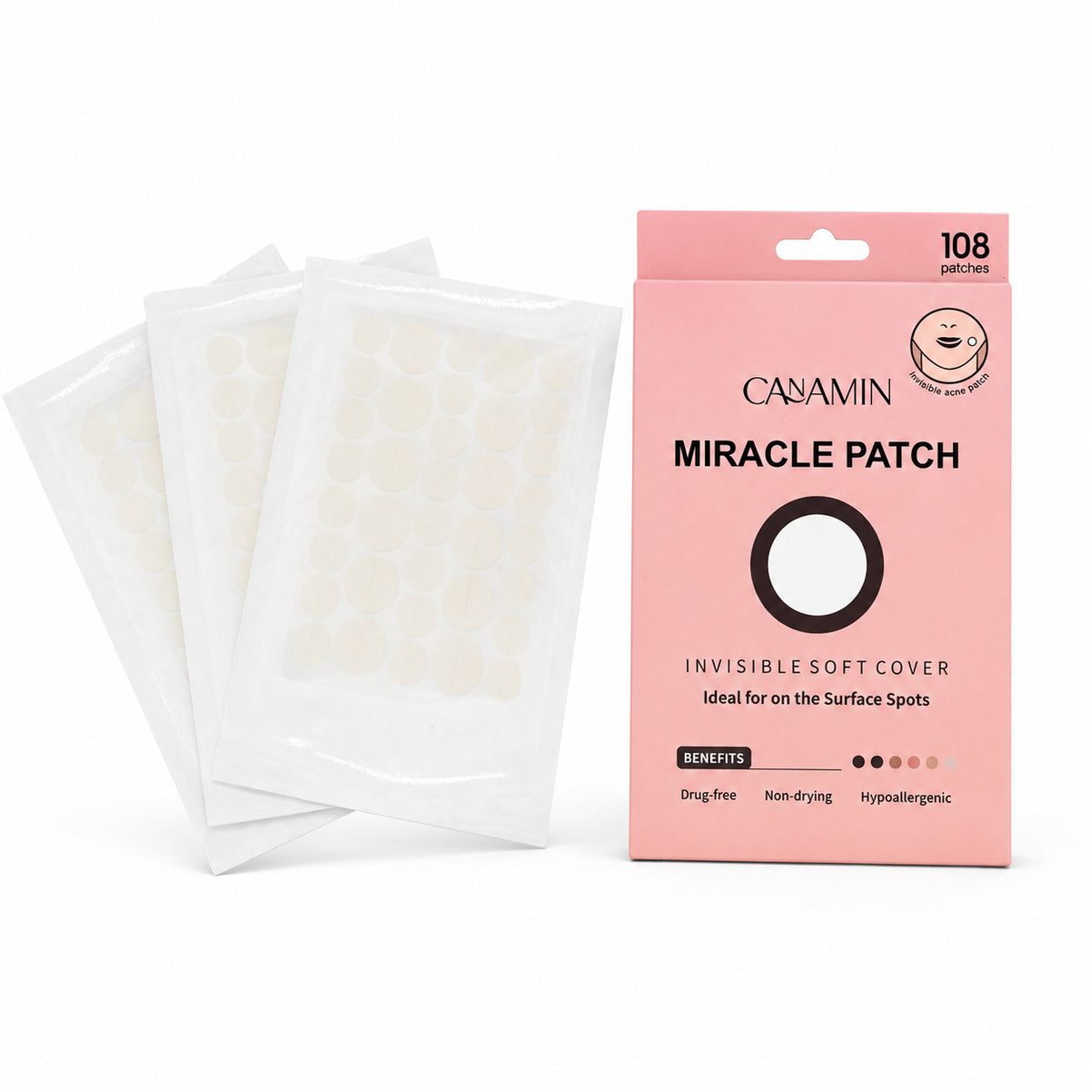 Acne Patch with Salicylic Acid & Tea Tree Oil - 96 Patches for Clear Skin