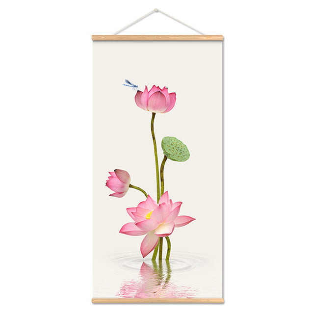 Modern Landscape Wall Art Mural Canvas for Home Decor – Frameless Fabric Painting