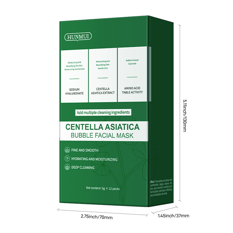 Centella Asiatica Bubble Face Mask Pack - Soothing Skin Care for Facial Cleansing