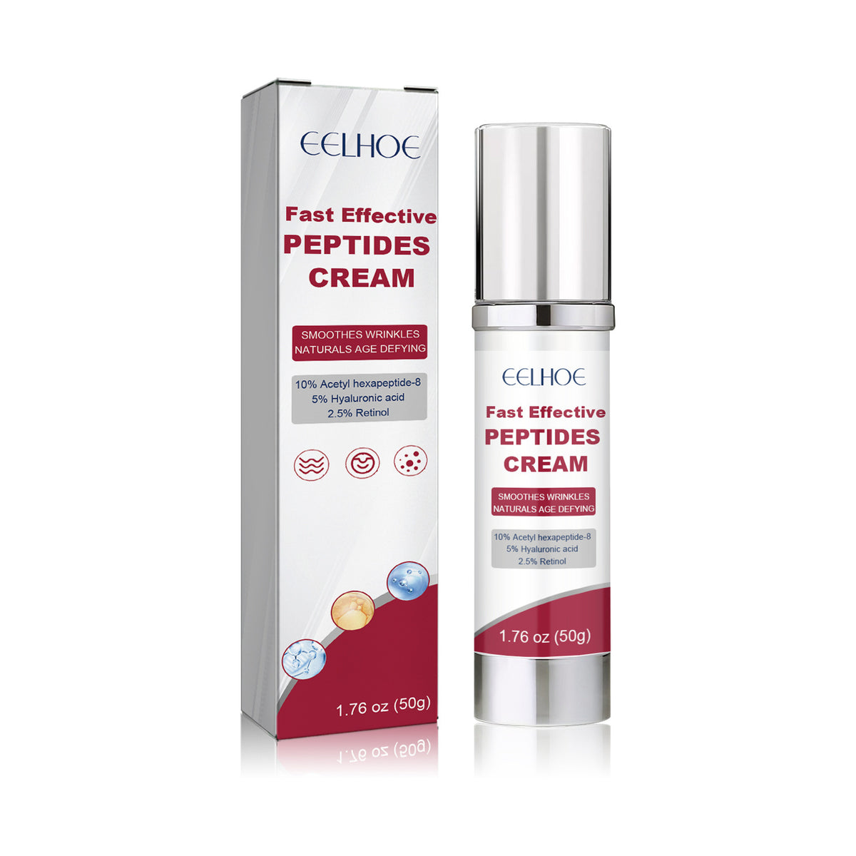 Retinol Hyaluronic Acid Face Moisturizer - Radiance & Hydration Cream 50g