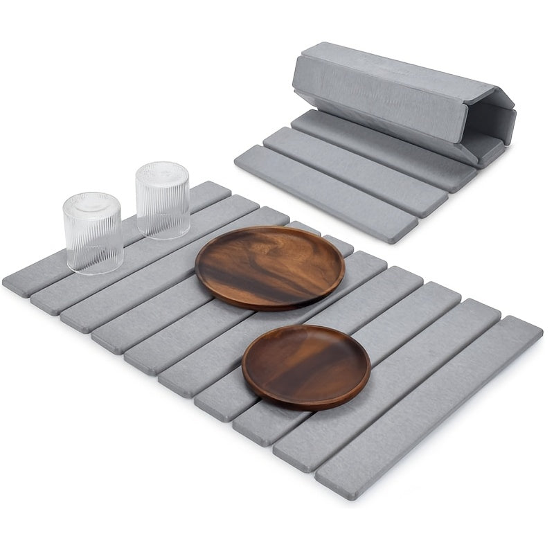 Large Stone Plate Kitchen Countertop Drying Pad, Bath Towel