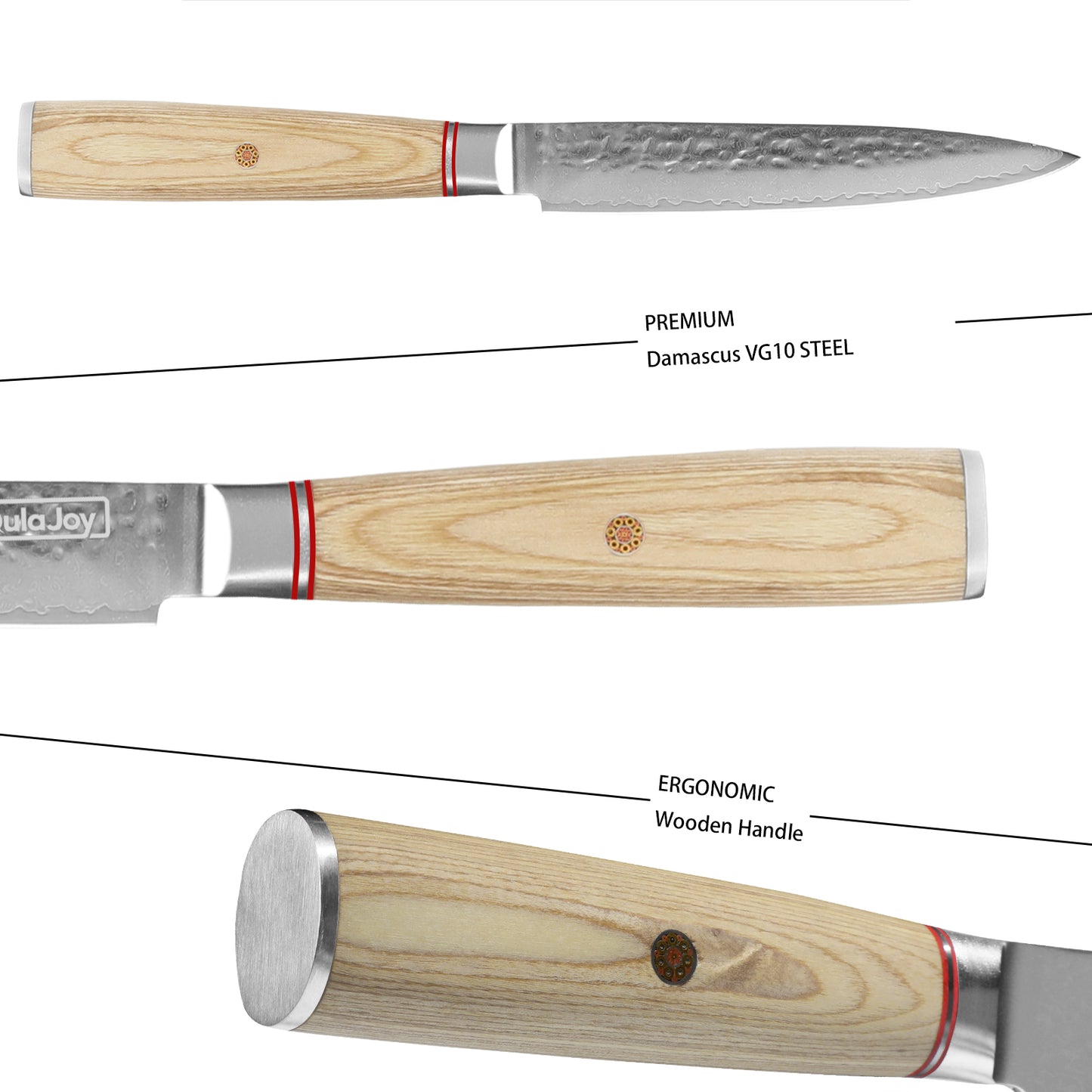 Professional 6.9 Inch Nakiri Knife - 67-Layers Damascus Steel