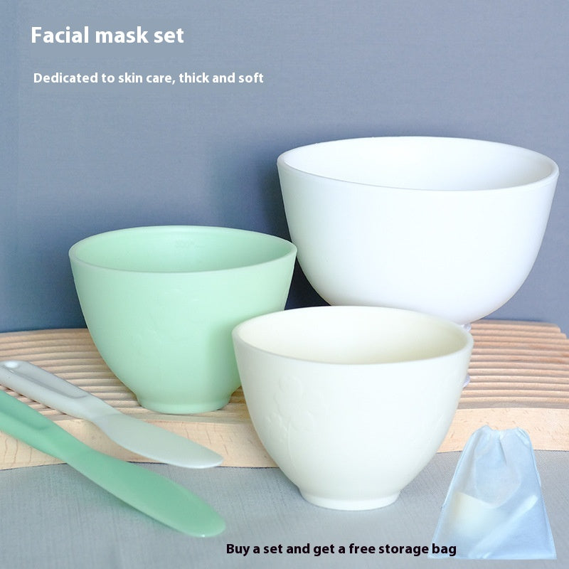 Silicone Mask Bowl and Brush Set for Face Makeup & Skincare