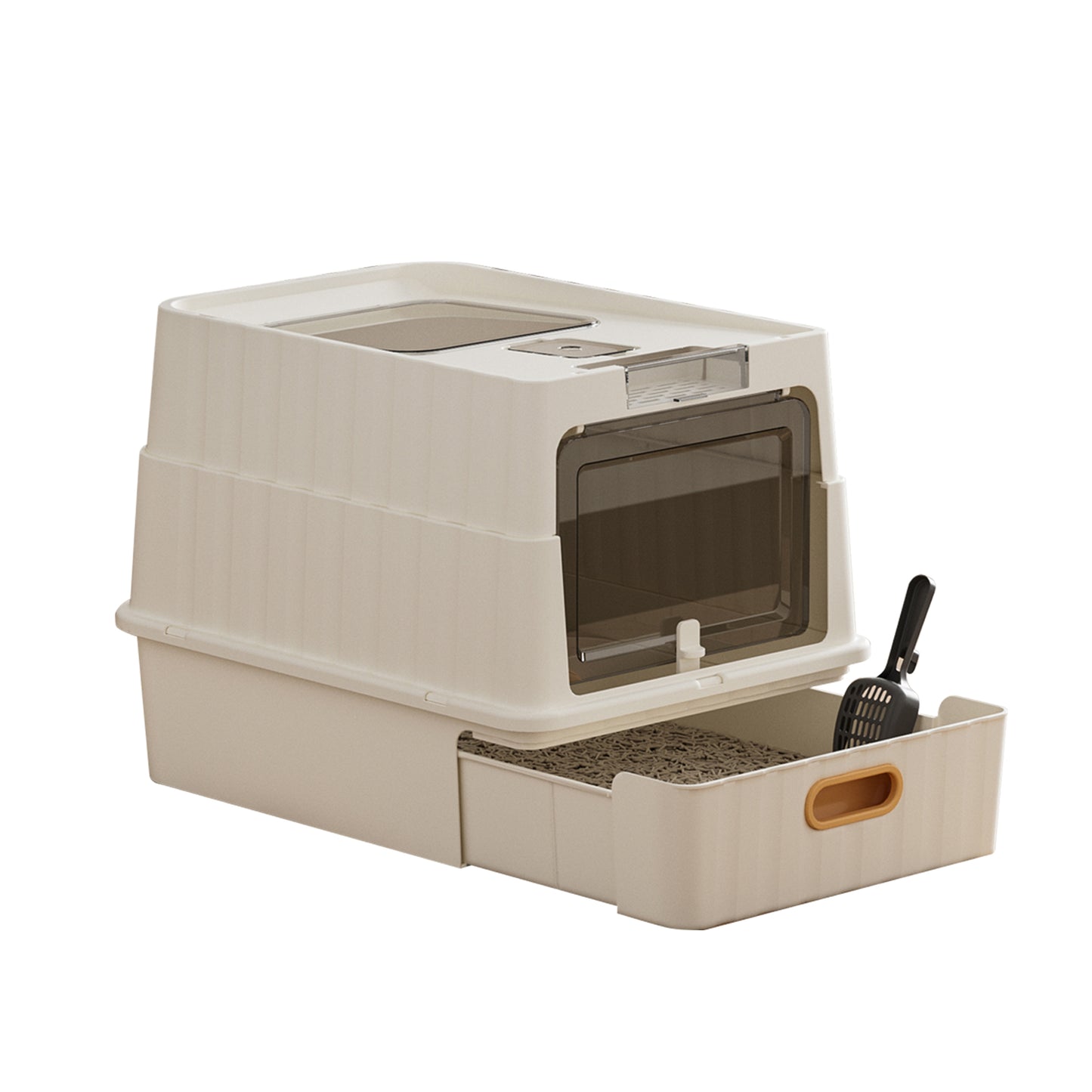 Drawer Cat Litter Box - Self Pickup Pet Furniture for Cats