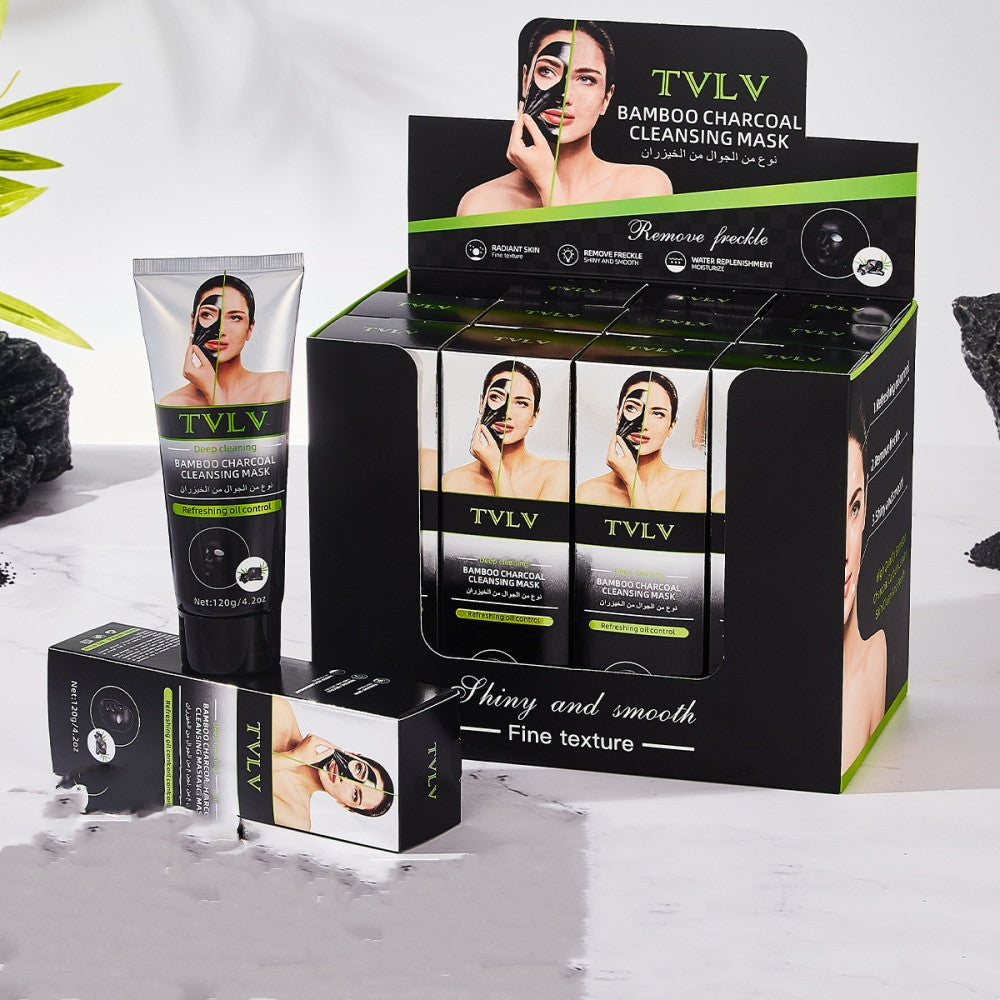 Bamboo Charcoal Facial Mask - Deep Cleansing Pore Purifying Treatment