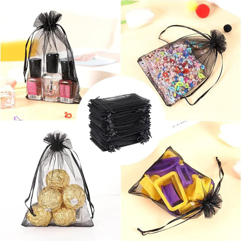 50PCS Organza Bags - 4x6 Inch Gift Pouches for Parties