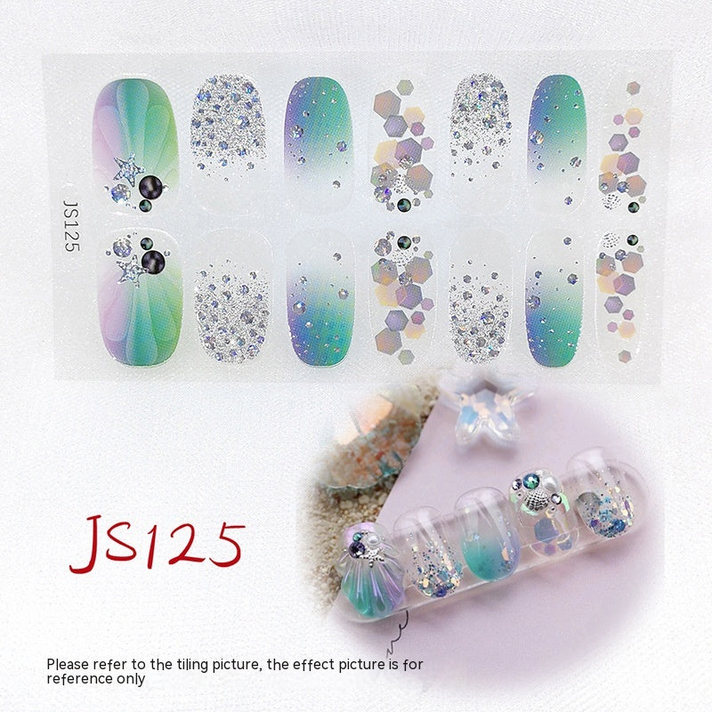 3D Crystal Nail Art Sticker Set - Crystal Glass Nail Film for Manicure