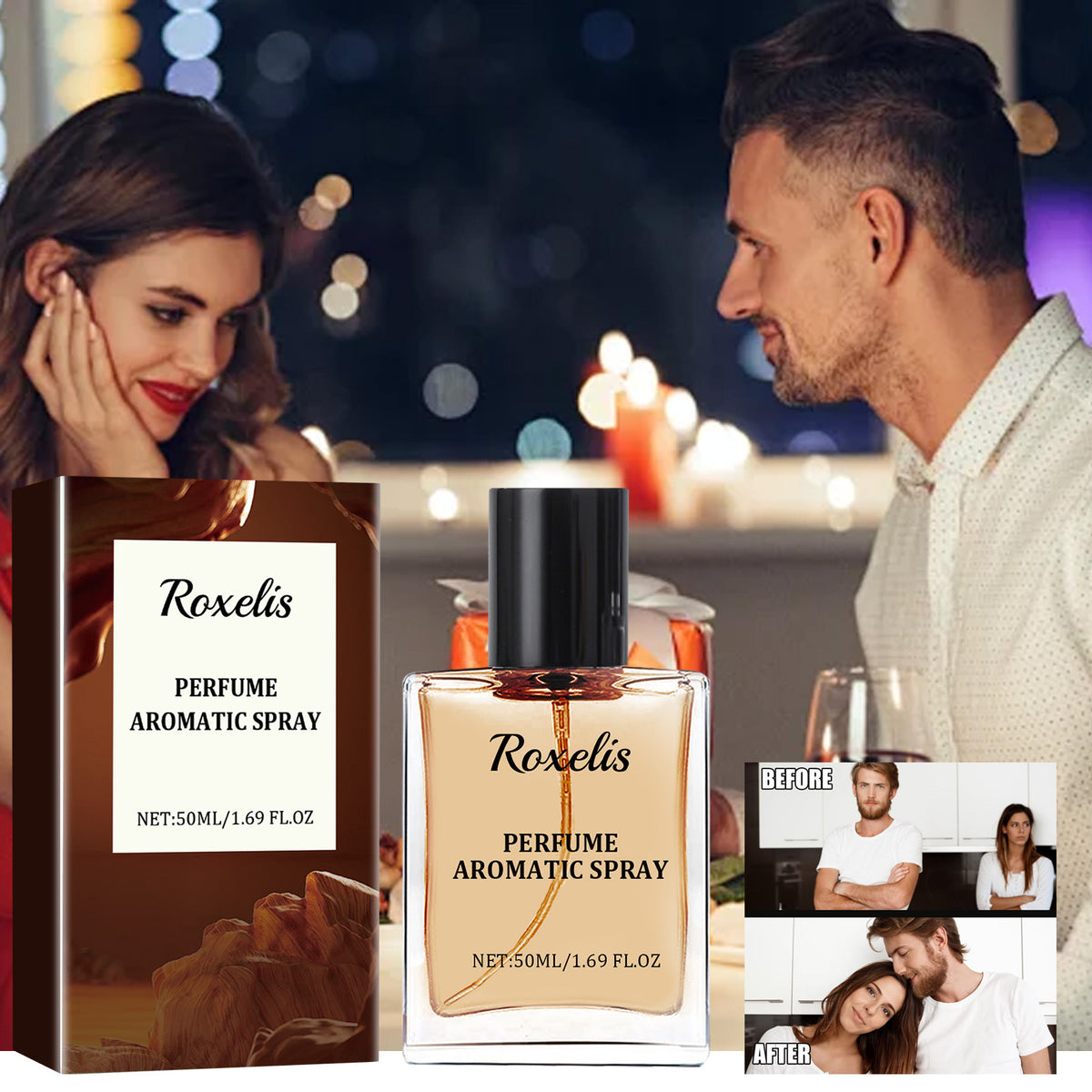 Men's Fragrance Perfume 50ml Non-Pungent Long-Lasting Body Scent