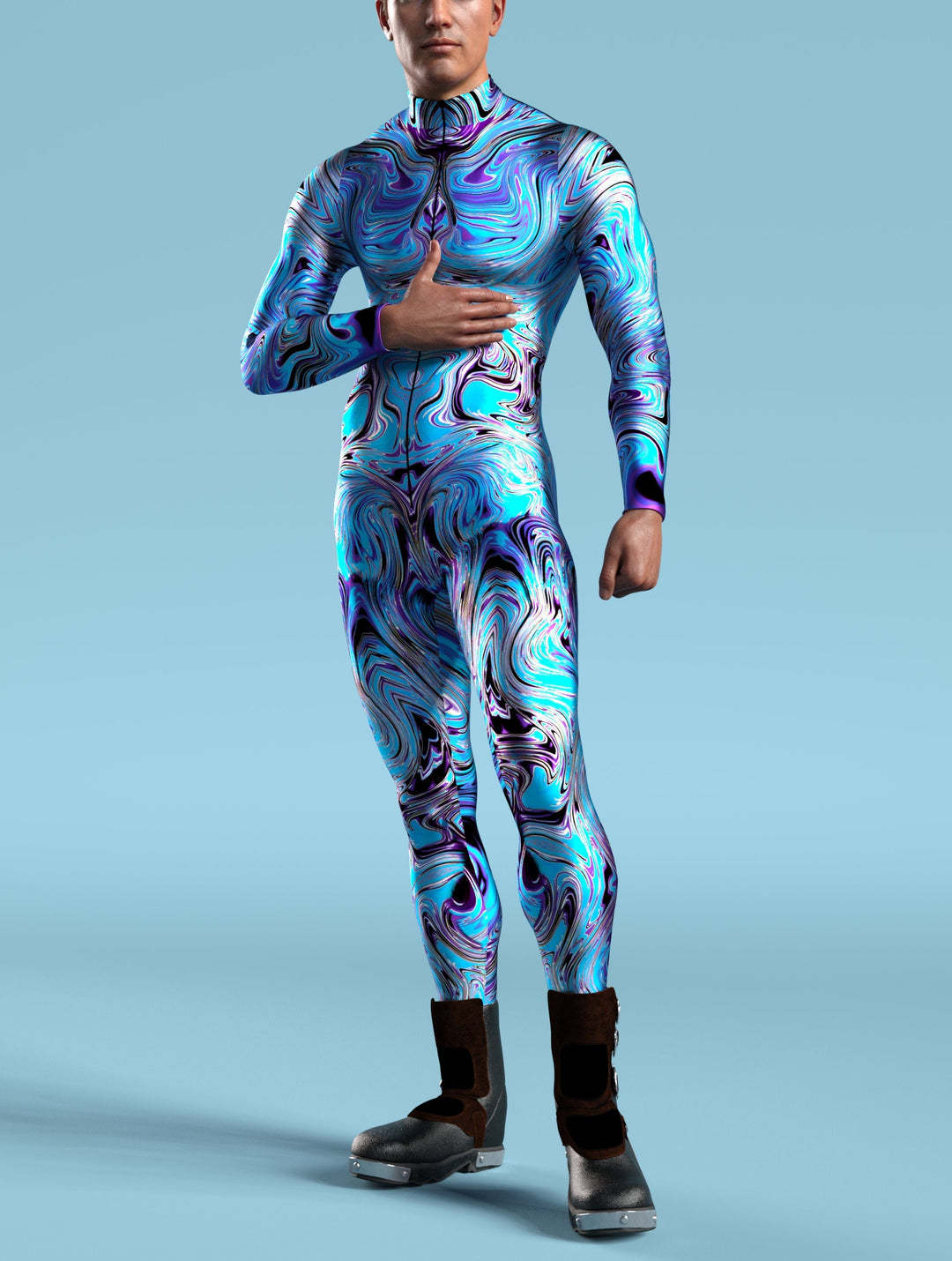 Halloween Cosplay Tights 3D Digital Printing One-Piece Costume