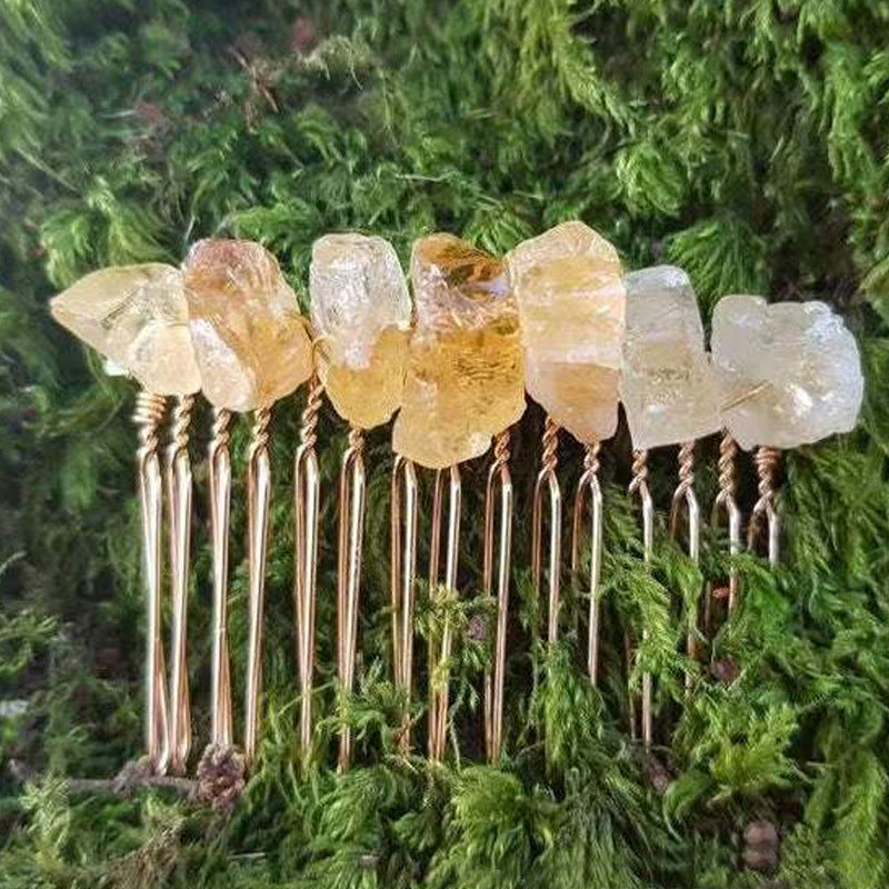 Natural Crystal Hair Comb 20 Teeth