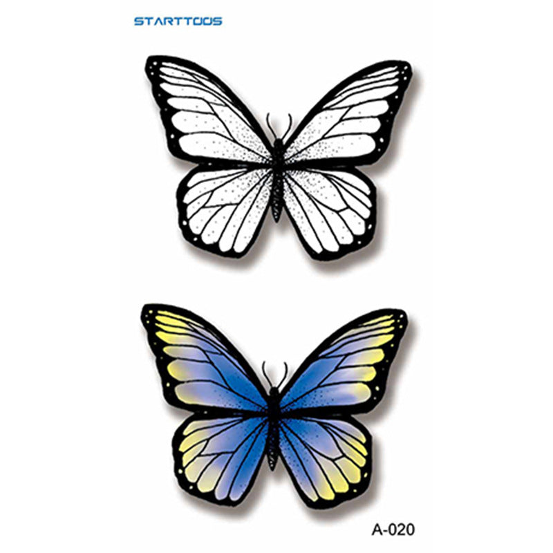 Semi-Permanent Tattoo Sticker Set for Nail Art - Multiple Patterns & Sizes